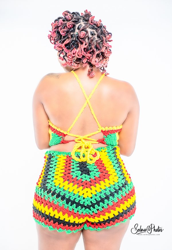 Crochet Dream Catcher Mandala Top and Shorts